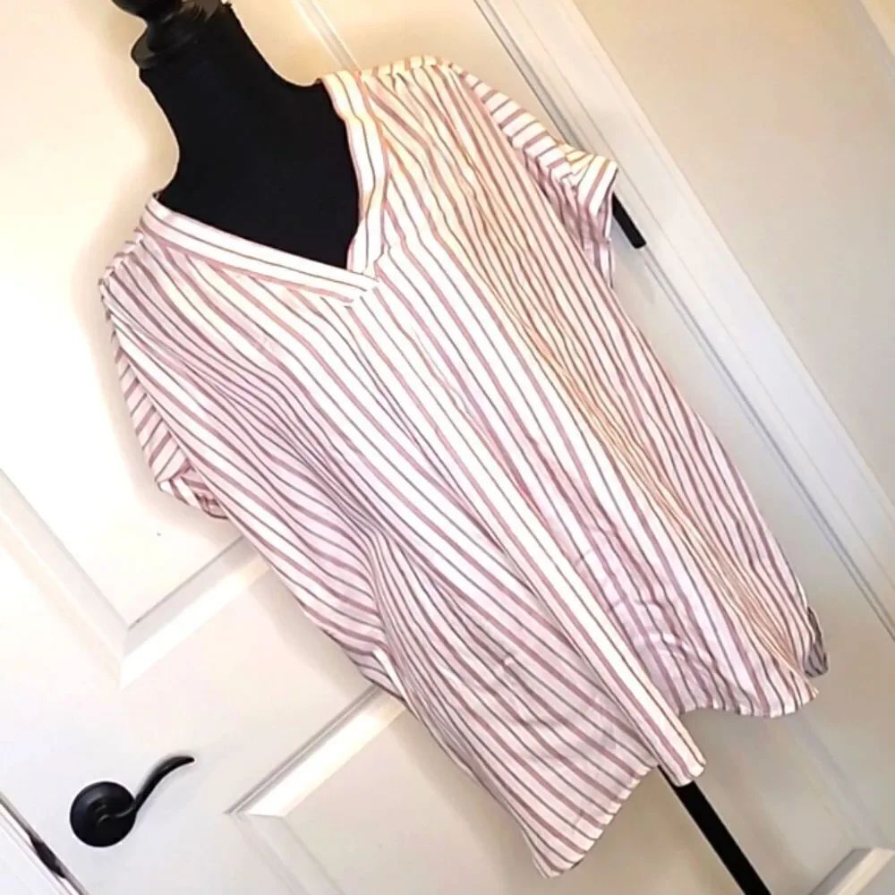 Nine West Woven Popover Blouse